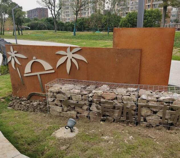 闽侯锈钢板挡土墙